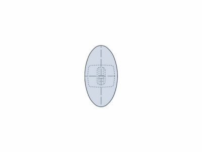 Oval, 13,0 mm, Click, PVC-Weich QualityPad Oval, 13,0 mm, Click, PVC-Weich QualityPad