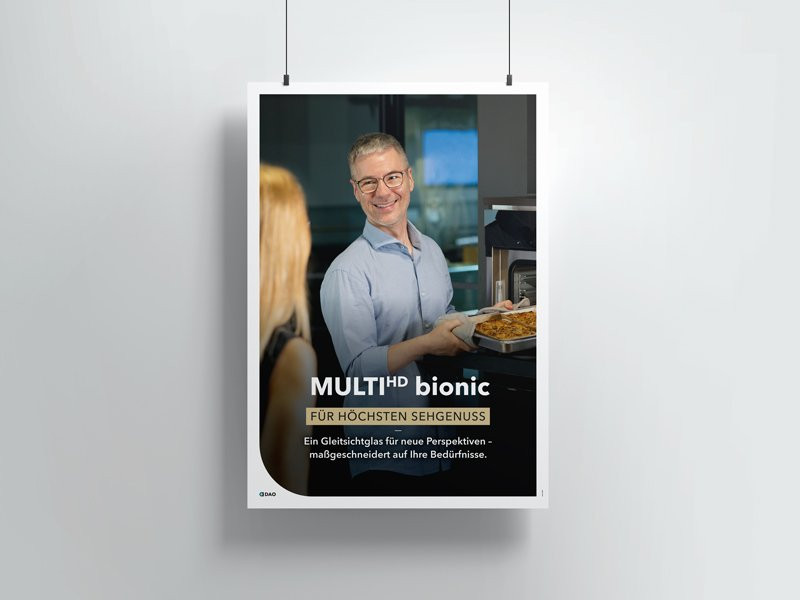 Poster MULTI HD bionic, Motiv Für höchsten Sehgenuss, DIN A1