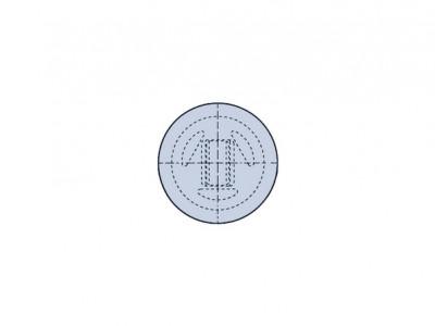 Silikon QualityPad, Rund, 11,0 mm, Click, Silikon QualityPad, Rund, 11,0 mm, Click,