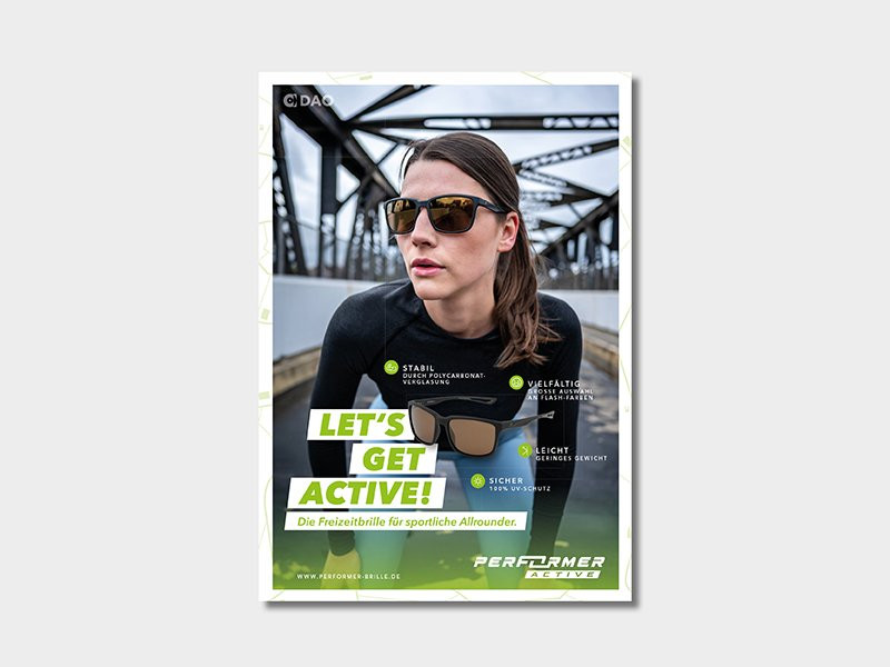 PERFORMER ACTIVE Poster, Motiv Lisa, DIN A1