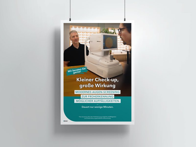 Augen-Screening Poster
