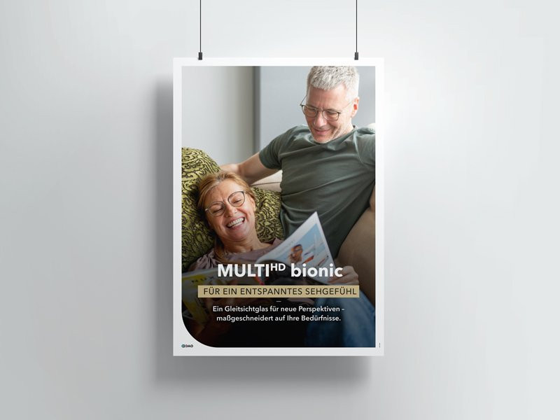 Poster MULTI HD bionic, Motiv Für ein entspanntes Sehgefühl, DIN A1