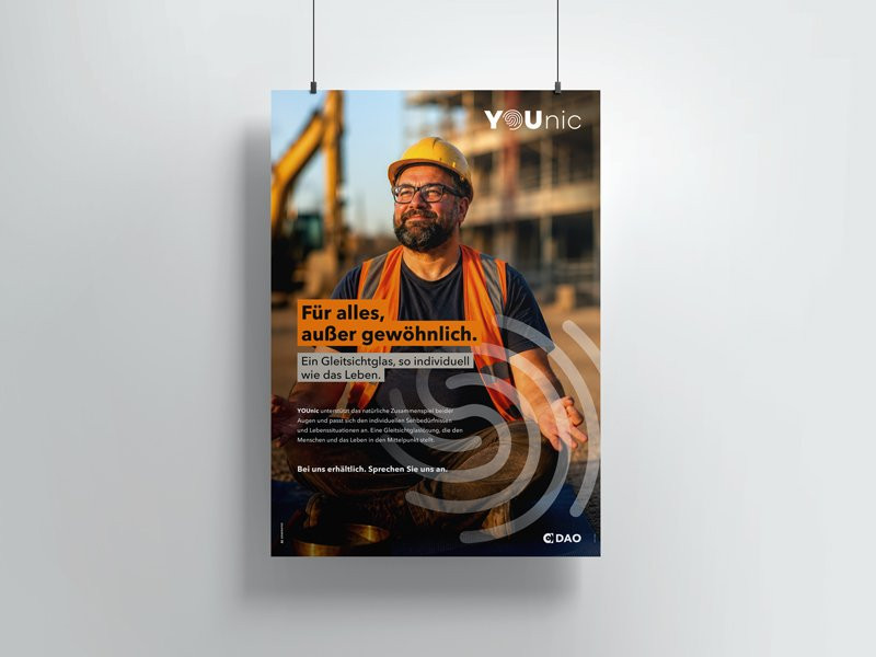 YOUnic Poster A1, Motiv Bauarbeiter