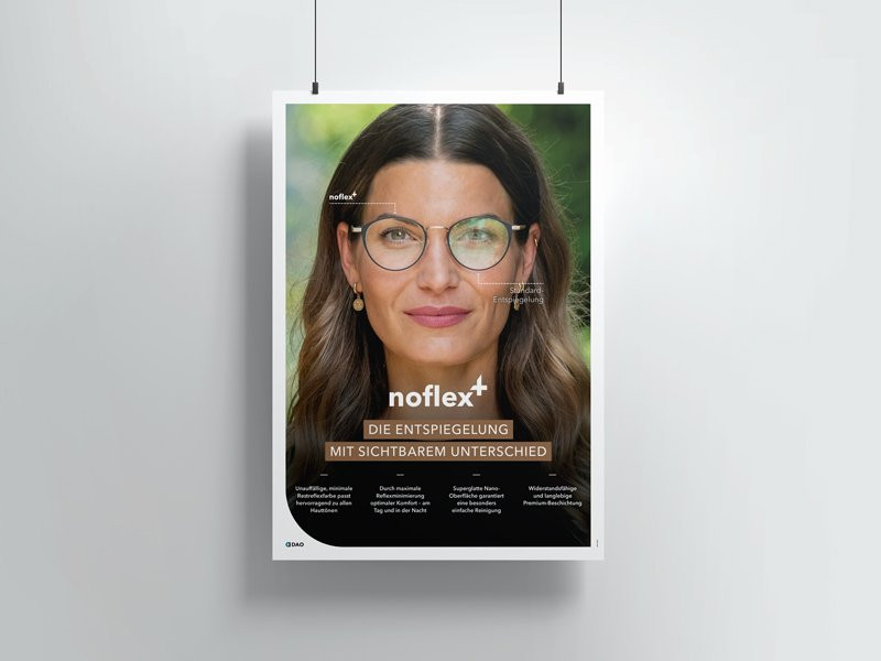 Poster noflex+, Motiv Sichtbarer Unterschied, DIN A1